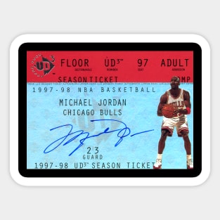 BASKETBALLART -JORDAN CARD 10 Sticker